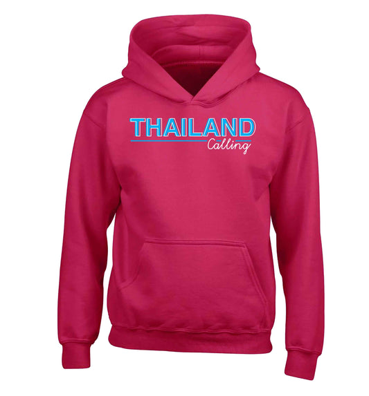 Thailand calling children's pink hoodie 12-13 Years