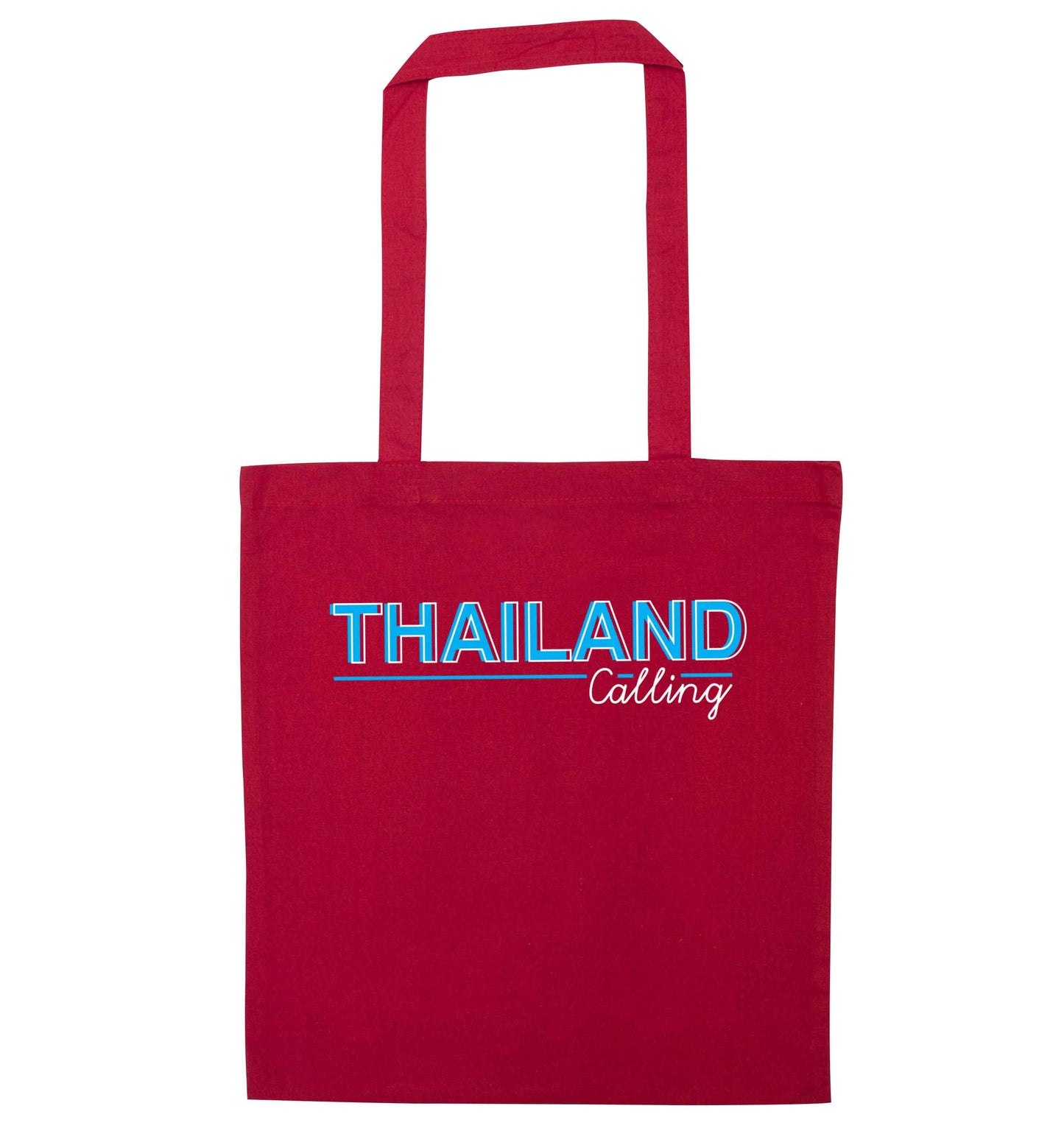 Thailand calling red tote bag