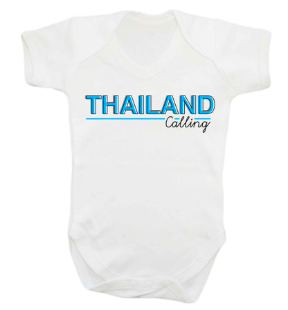 Thailand calling Baby Vest white 18-24 months