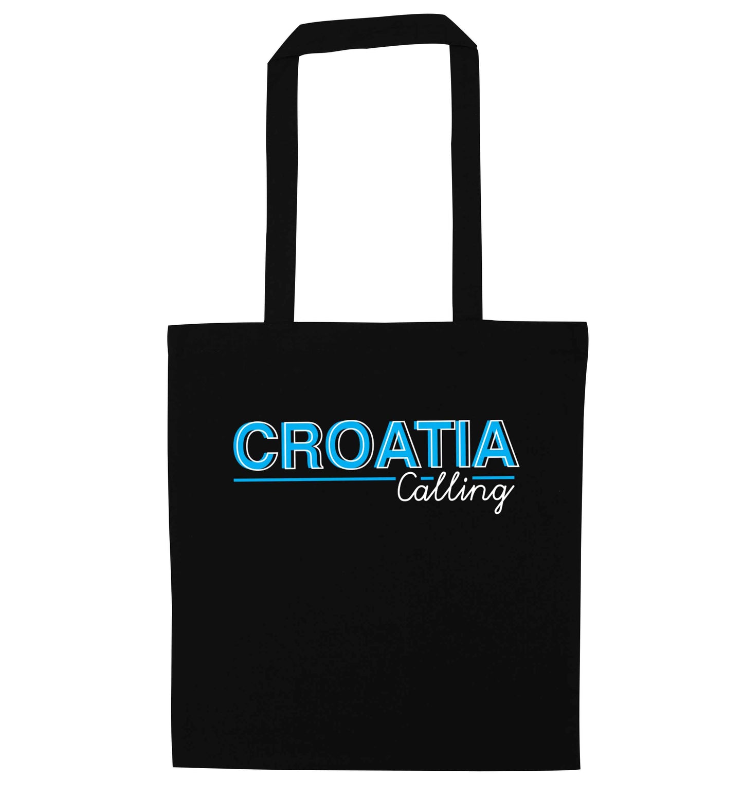 Croatia calling black tote bag