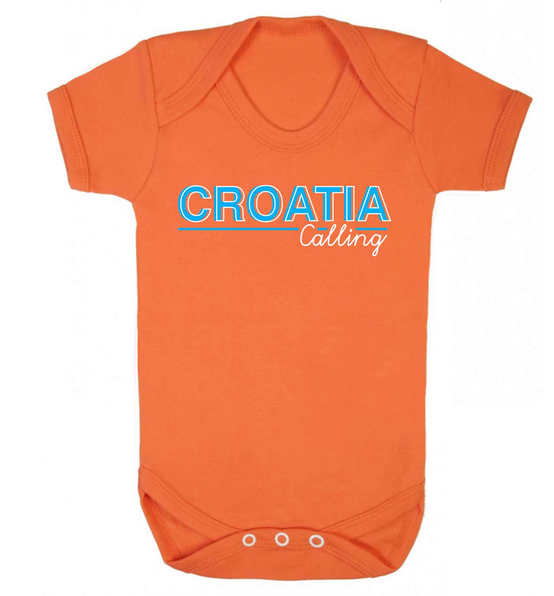 Croatia calling Baby Vest orange 18-24 months