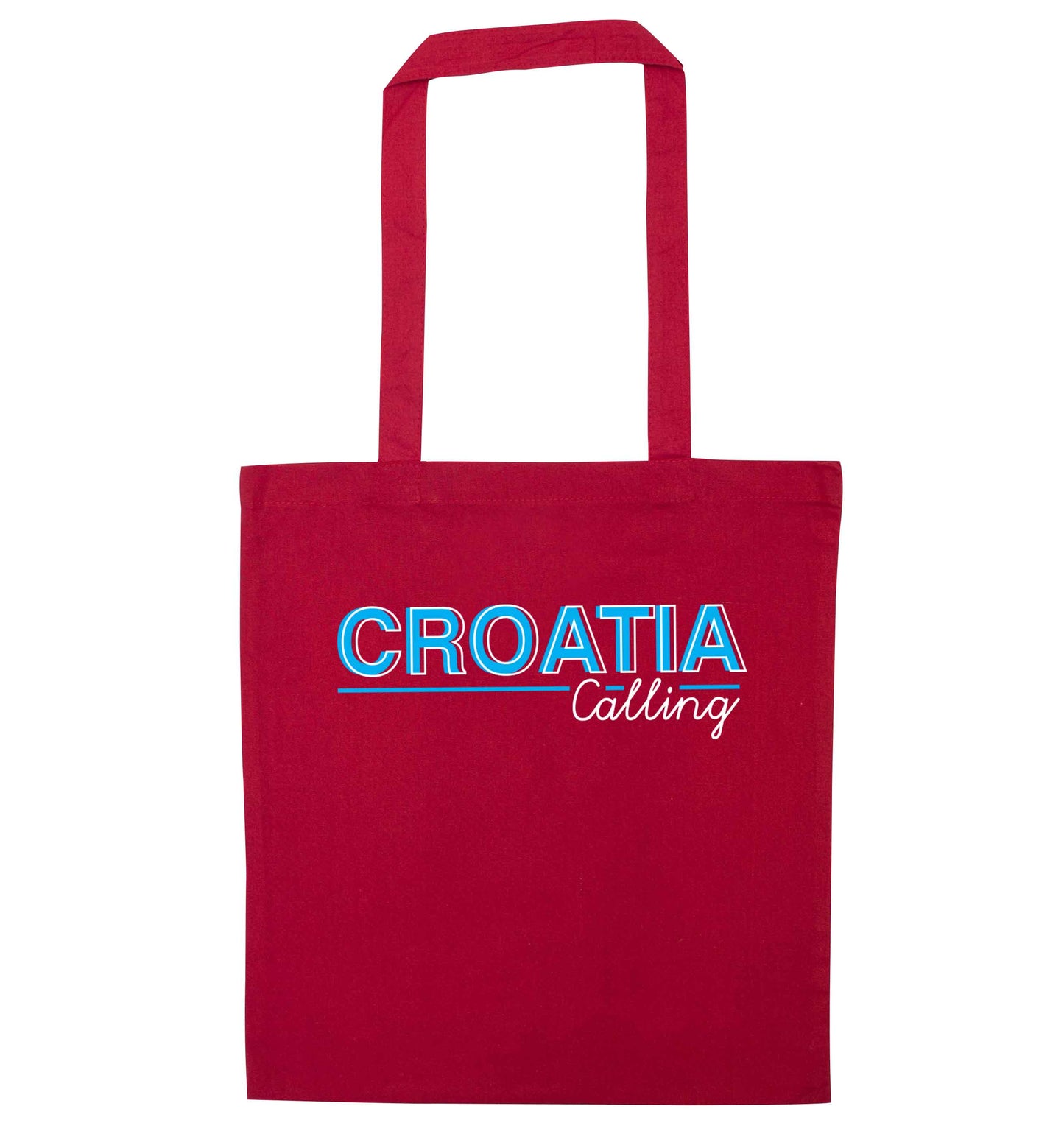 Croatia calling red tote bag