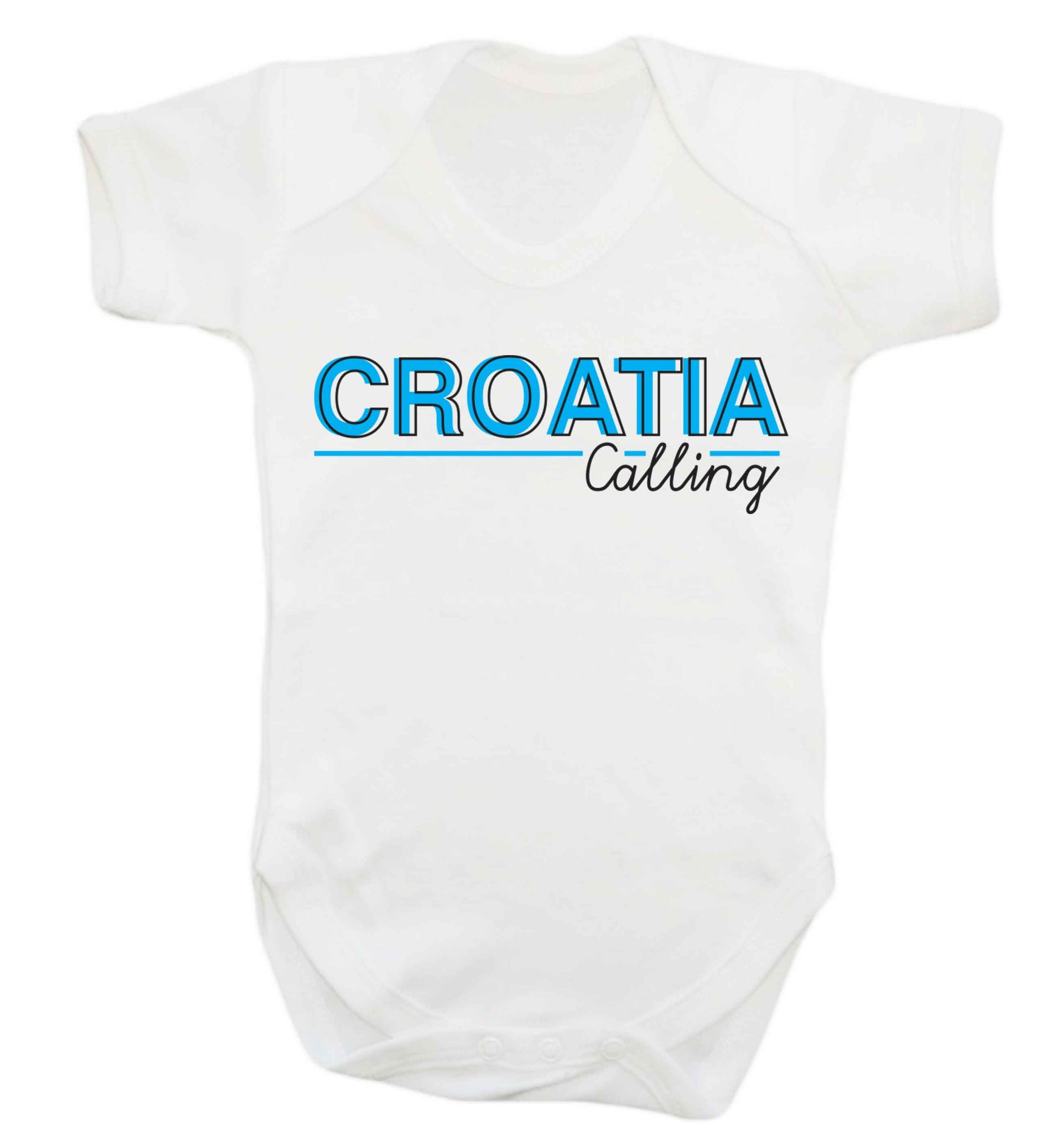 Croatia calling Baby Vest white 18-24 months