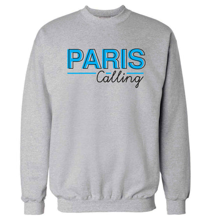 Paris calling Adult's unisex grey Sweater 2XL