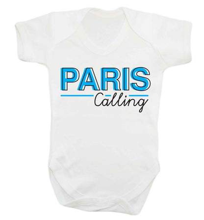 Paris calling Baby Vest white 18-24 months