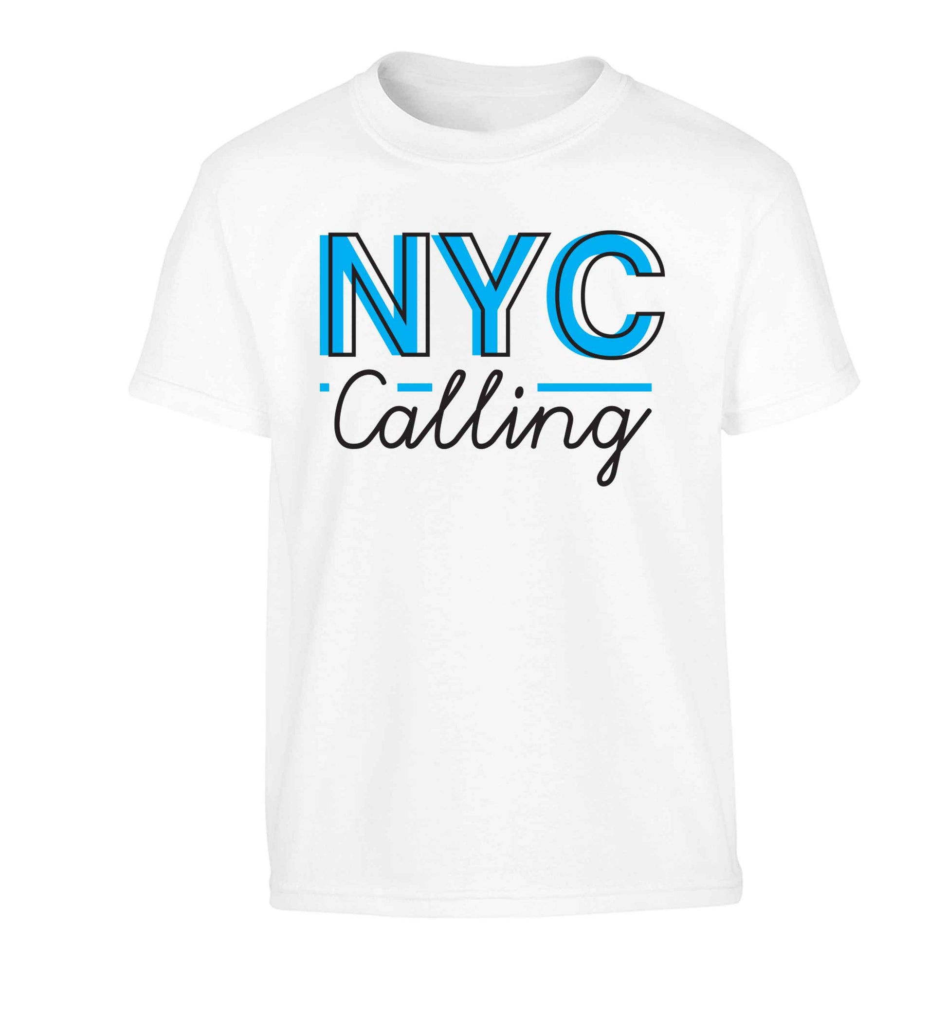 NYC calling Children's white Tshirt 12-13 Years