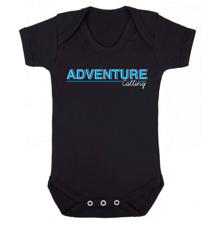 Adventure calling Baby Vest black 18-24 months