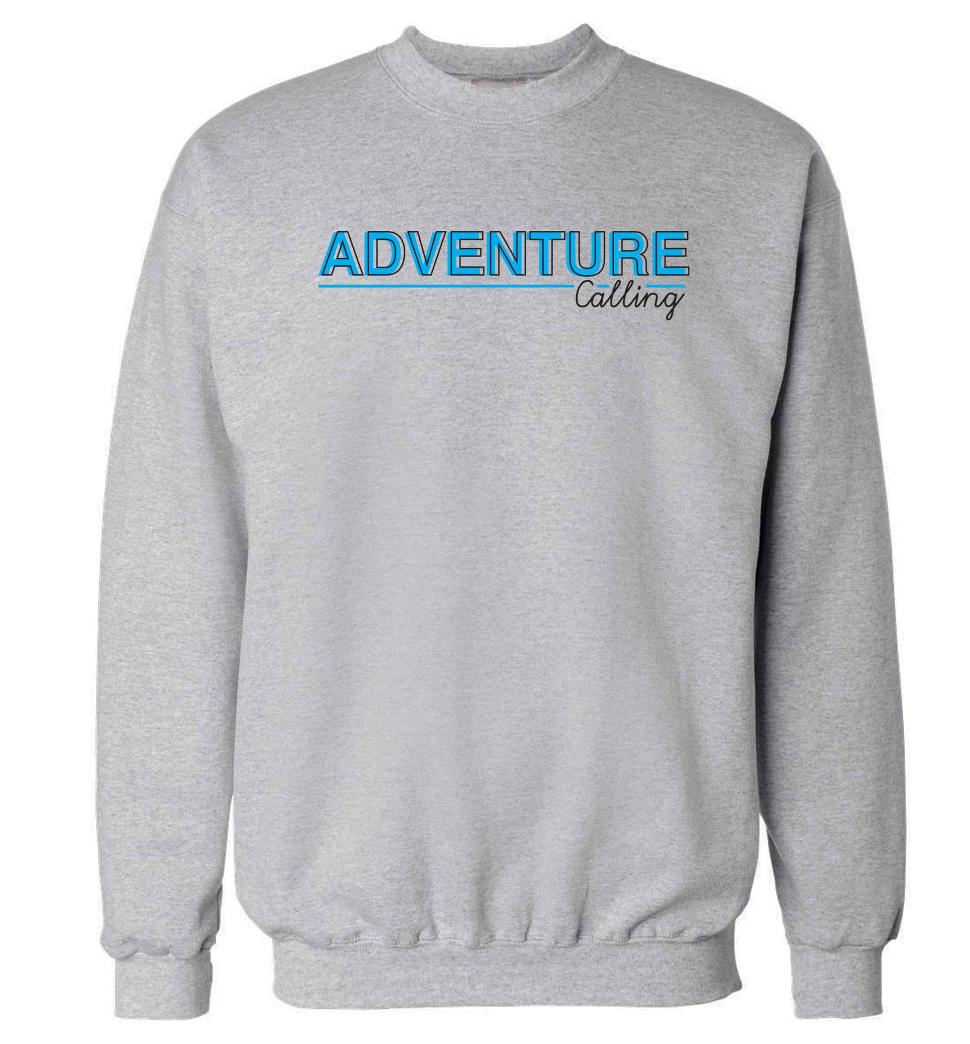 Adventure calling Adult's unisex grey Sweater 2XL