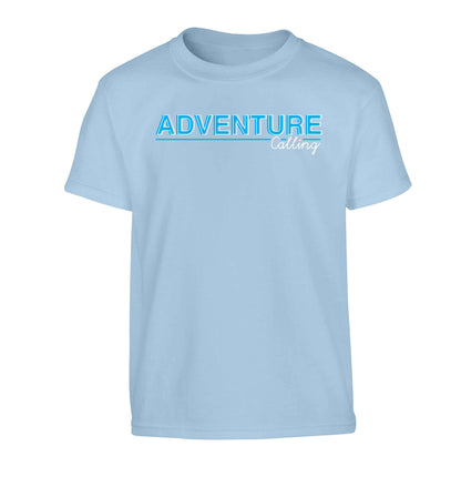 Adventure calling Children's light blue Tshirt 12-13 Years