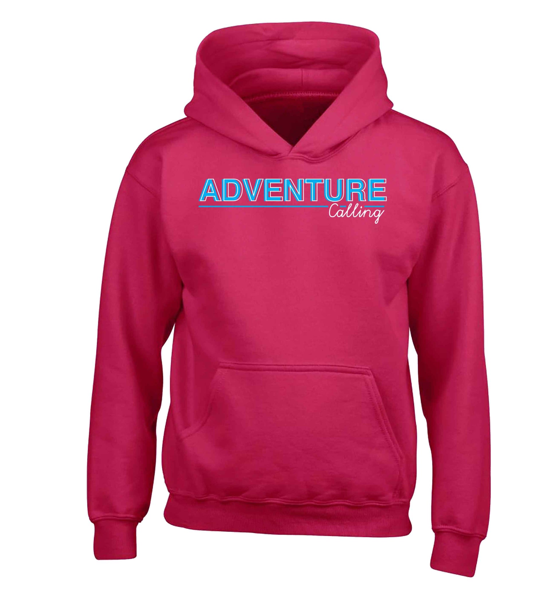 Adventure calling children's pink hoodie 12-13 Years