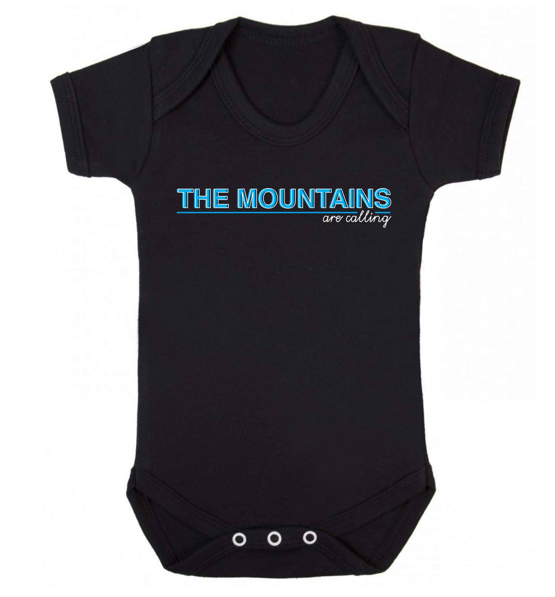 The mountains are calling Baby Vest black 18-24 months