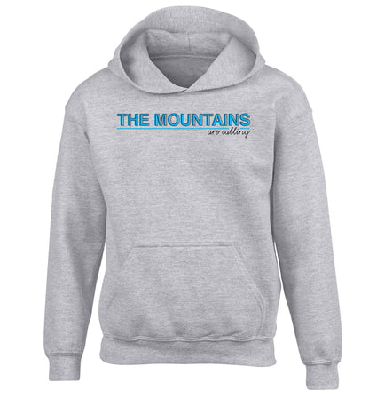 The mountains are calling children's grey hoodie 12-13 Years