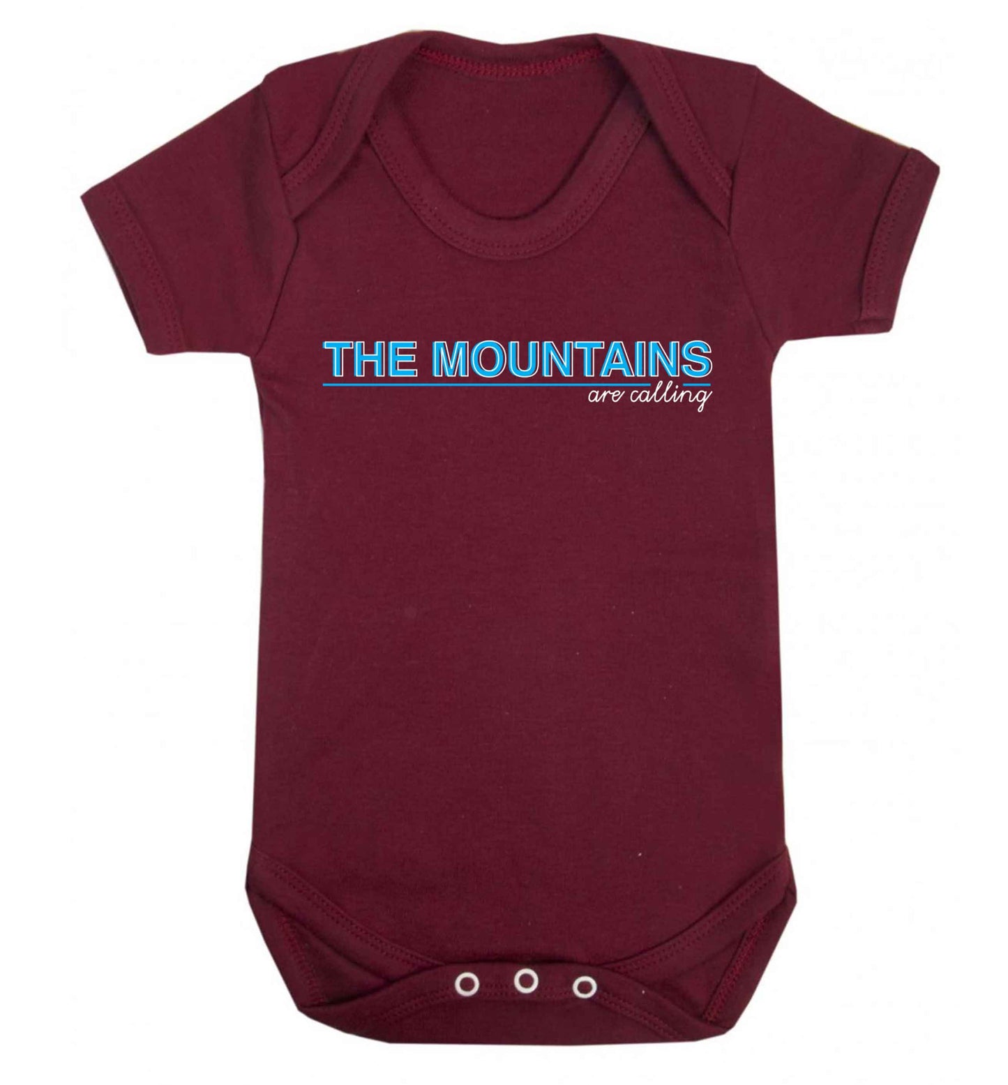 The mountains are calling Baby Vest maroon 18-24 months