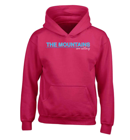 The mountains are calling children's pink hoodie 12-13 Years