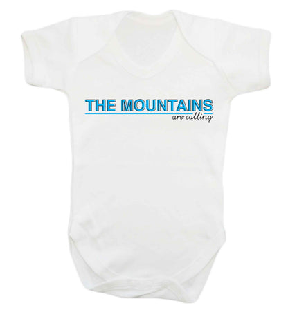 The mountains are calling Baby Vest white 18-24 months