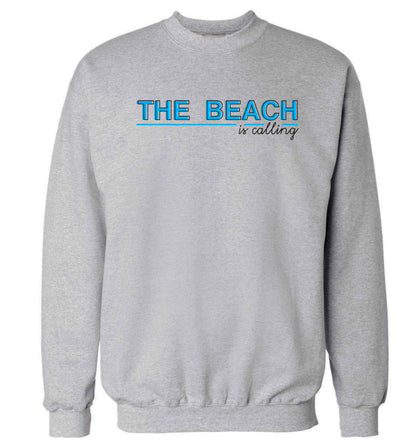 The beach is calling Adult's unisex grey Sweater 2XL