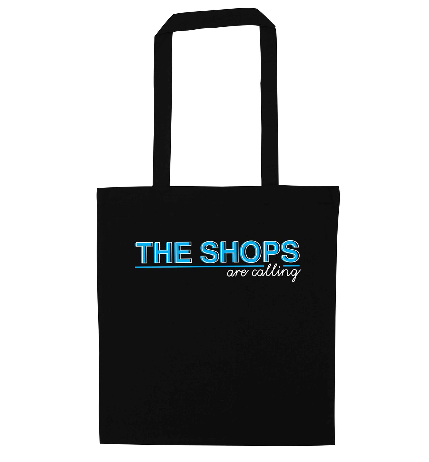 The shops are calling black tote bag