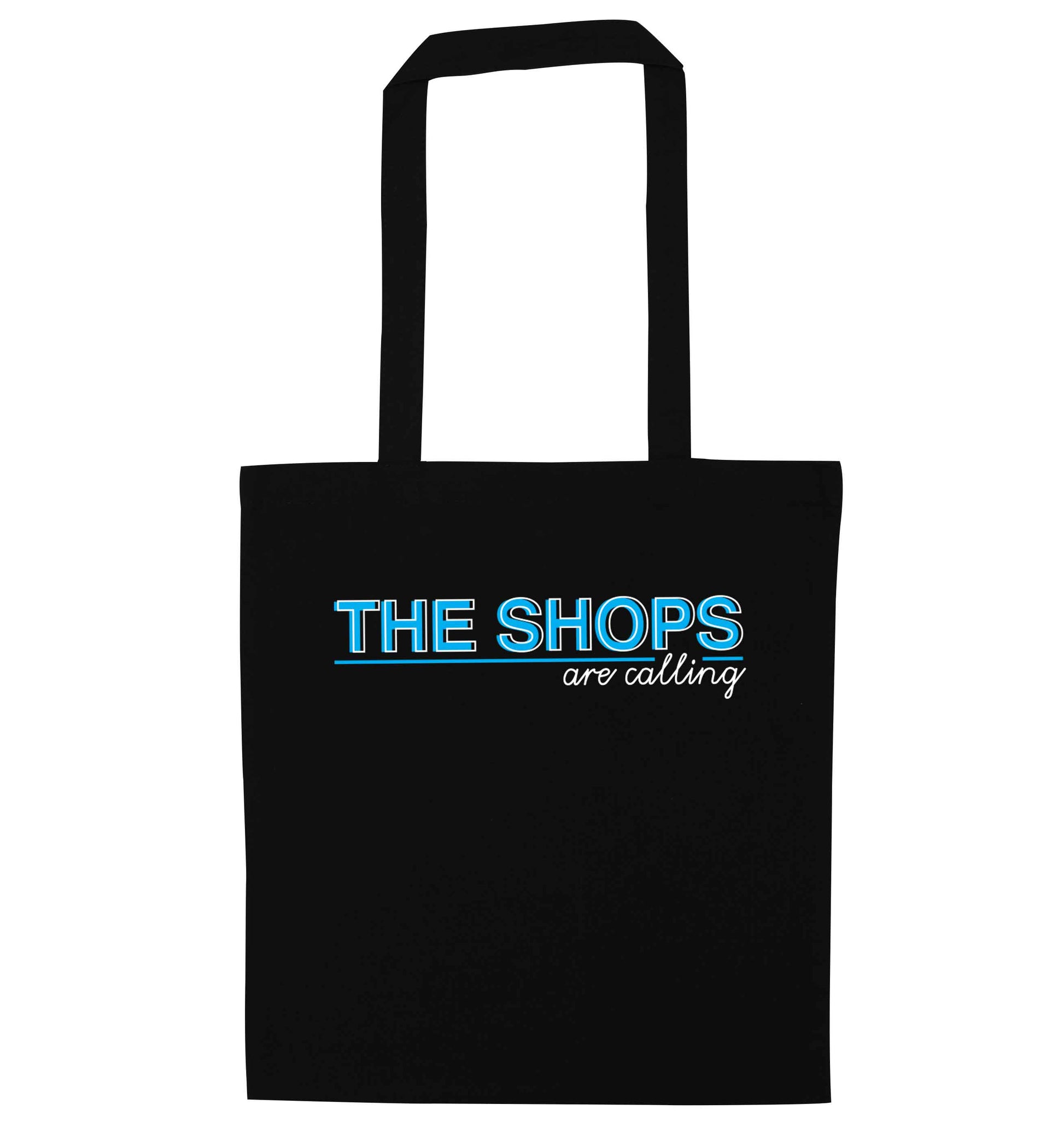The shops are calling black tote bag