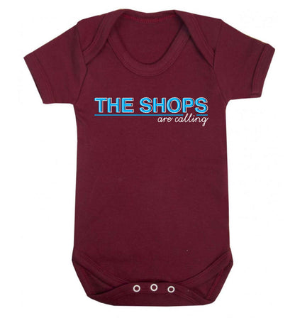 The shops are calling Baby Vest maroon 18-24 months