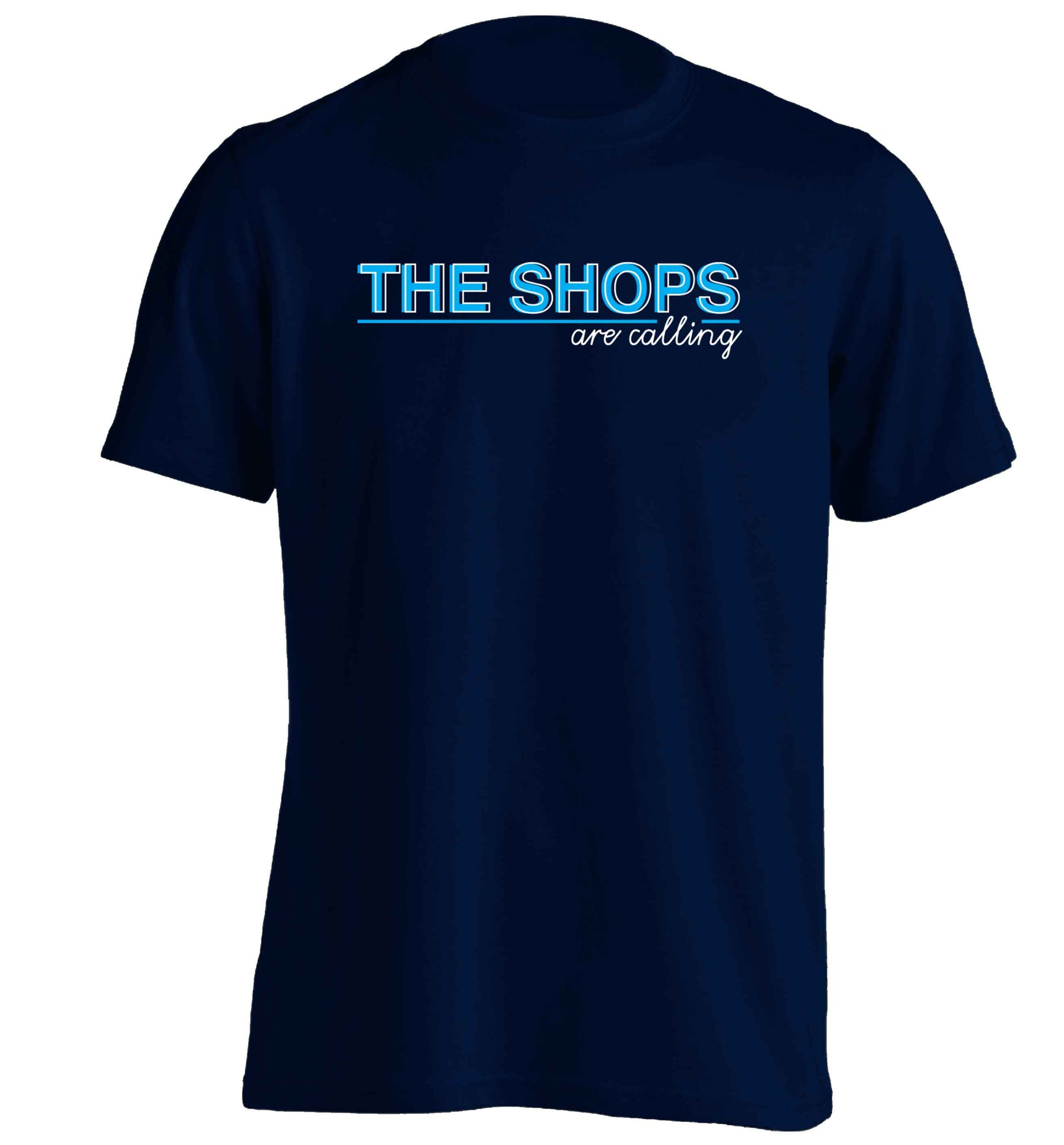 The shops are calling adults unisex navy Tshirt 2XL