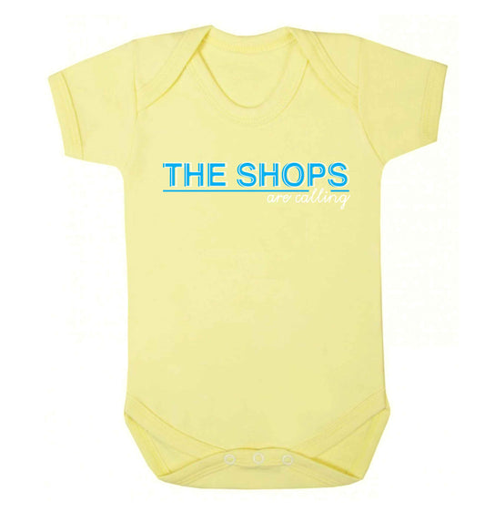 The shops are calling Baby Vest pale yellow 18-24 months