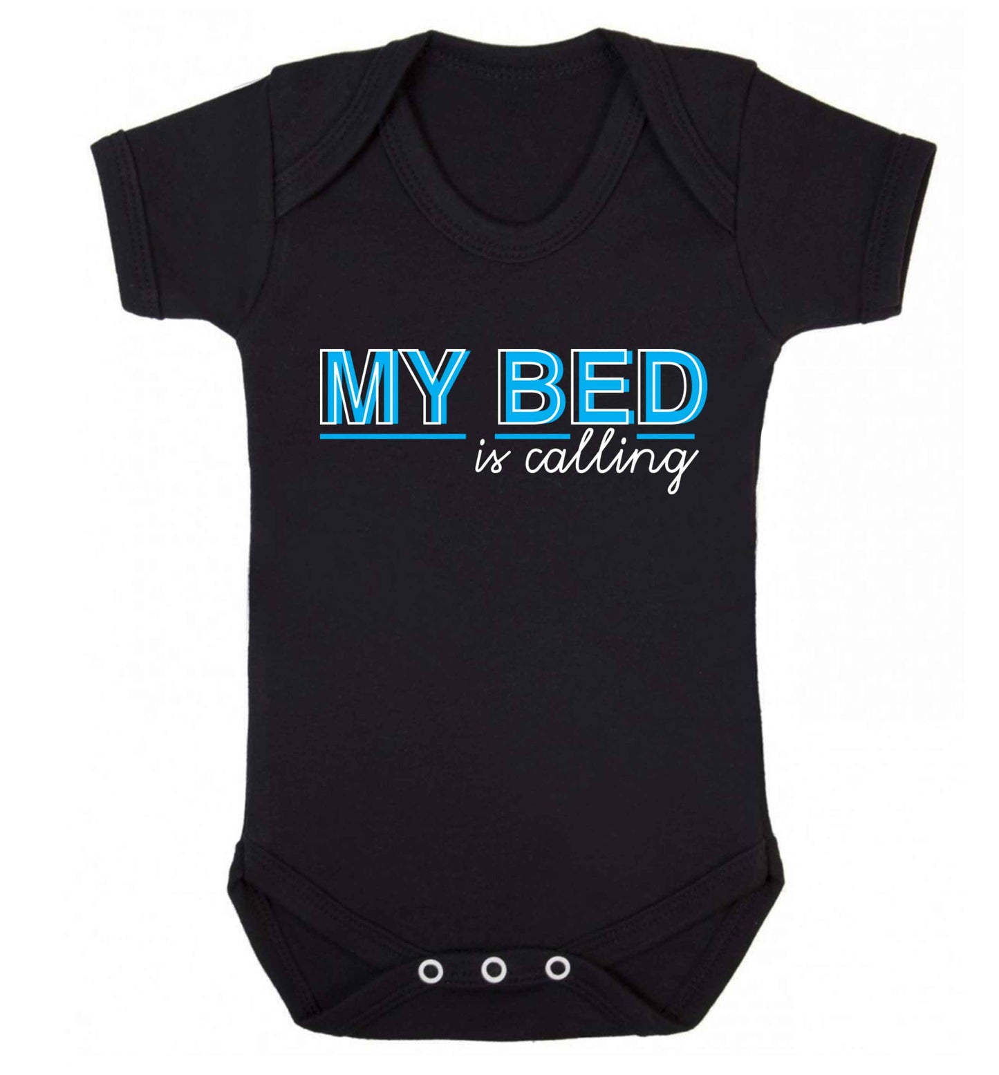 My bed is calling Baby Vest black 18-24 months