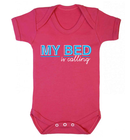 My bed is calling Baby Vest dark pink 18-24 months