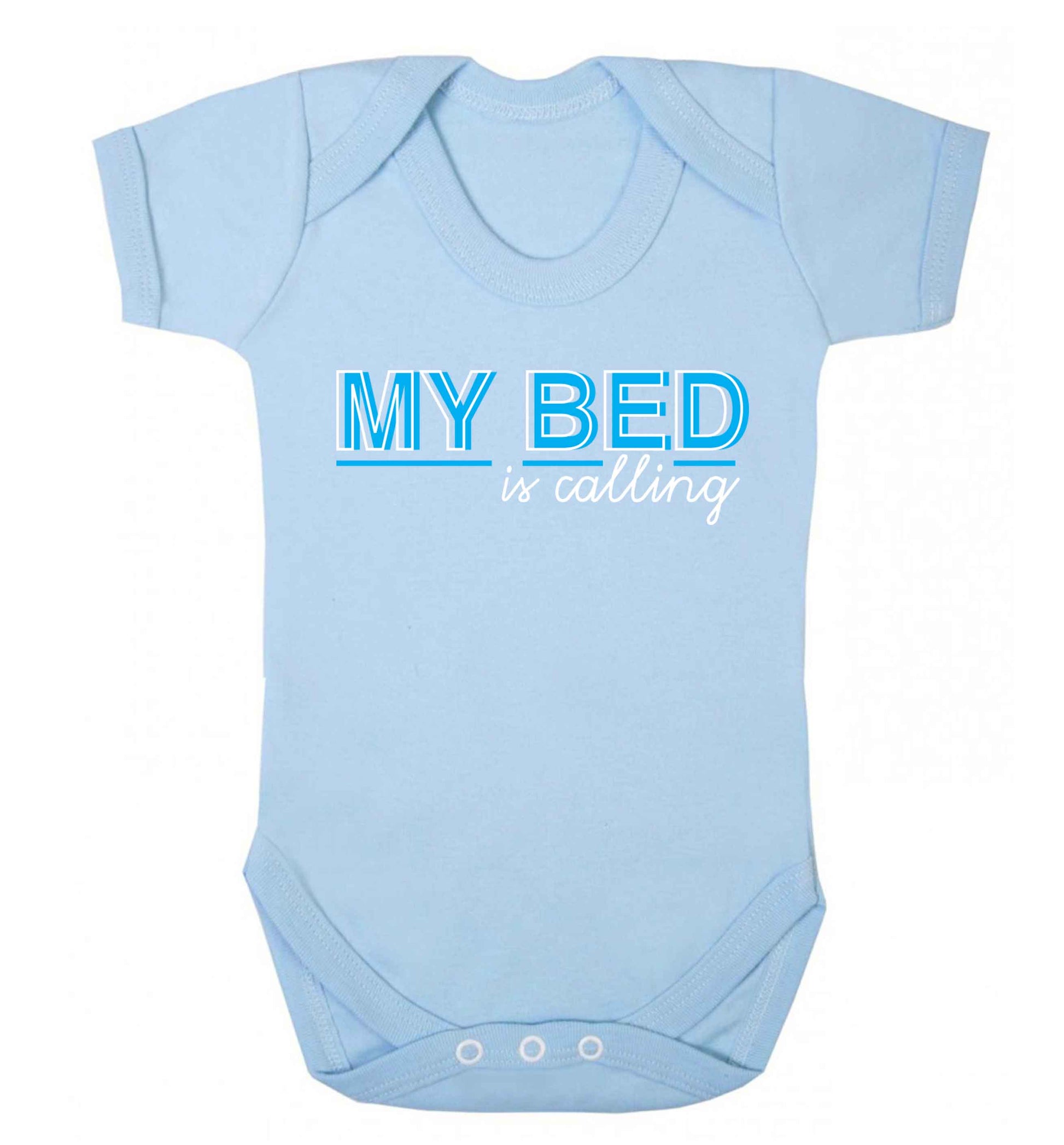 My bed is calling Baby Vest pale blue 18-24 months
