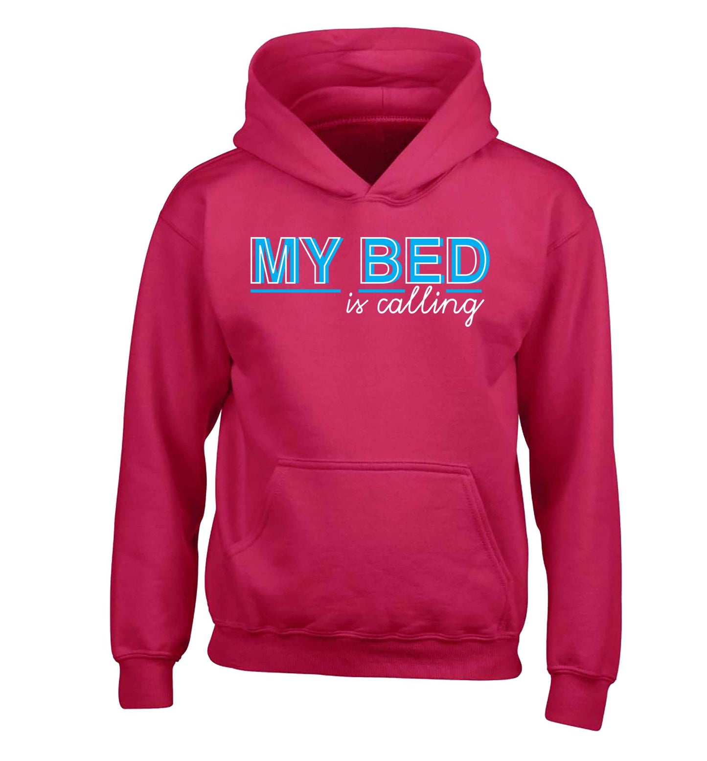 My bed is calling children's pink hoodie 12-13 Years