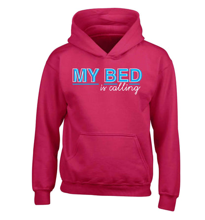 My bed is calling children's pink hoodie 12-13 Years