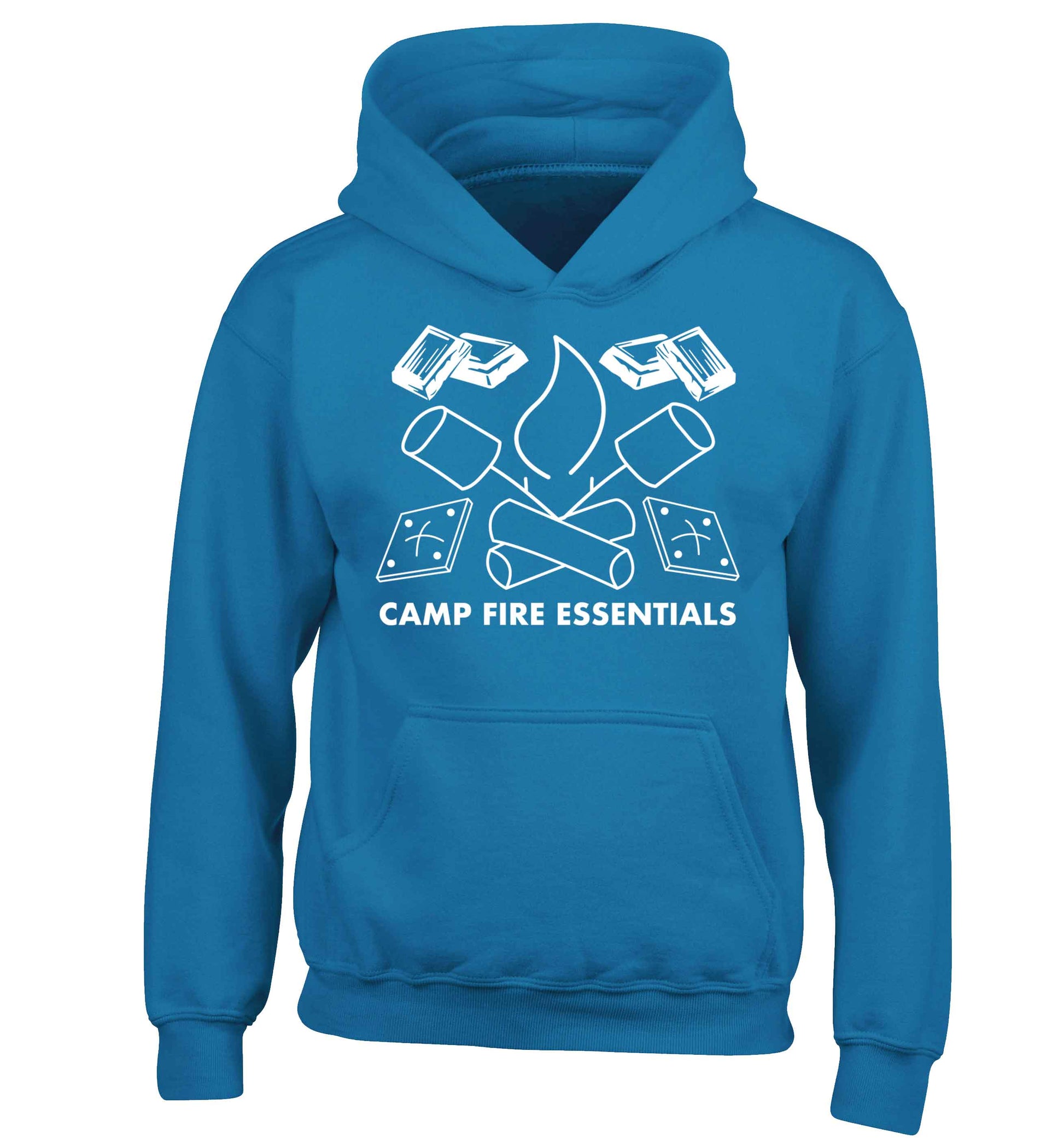 Campfire essentials children's blue hoodie 12-13 Years