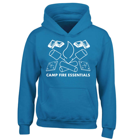 Campfire essentials children's blue hoodie 12-13 Years