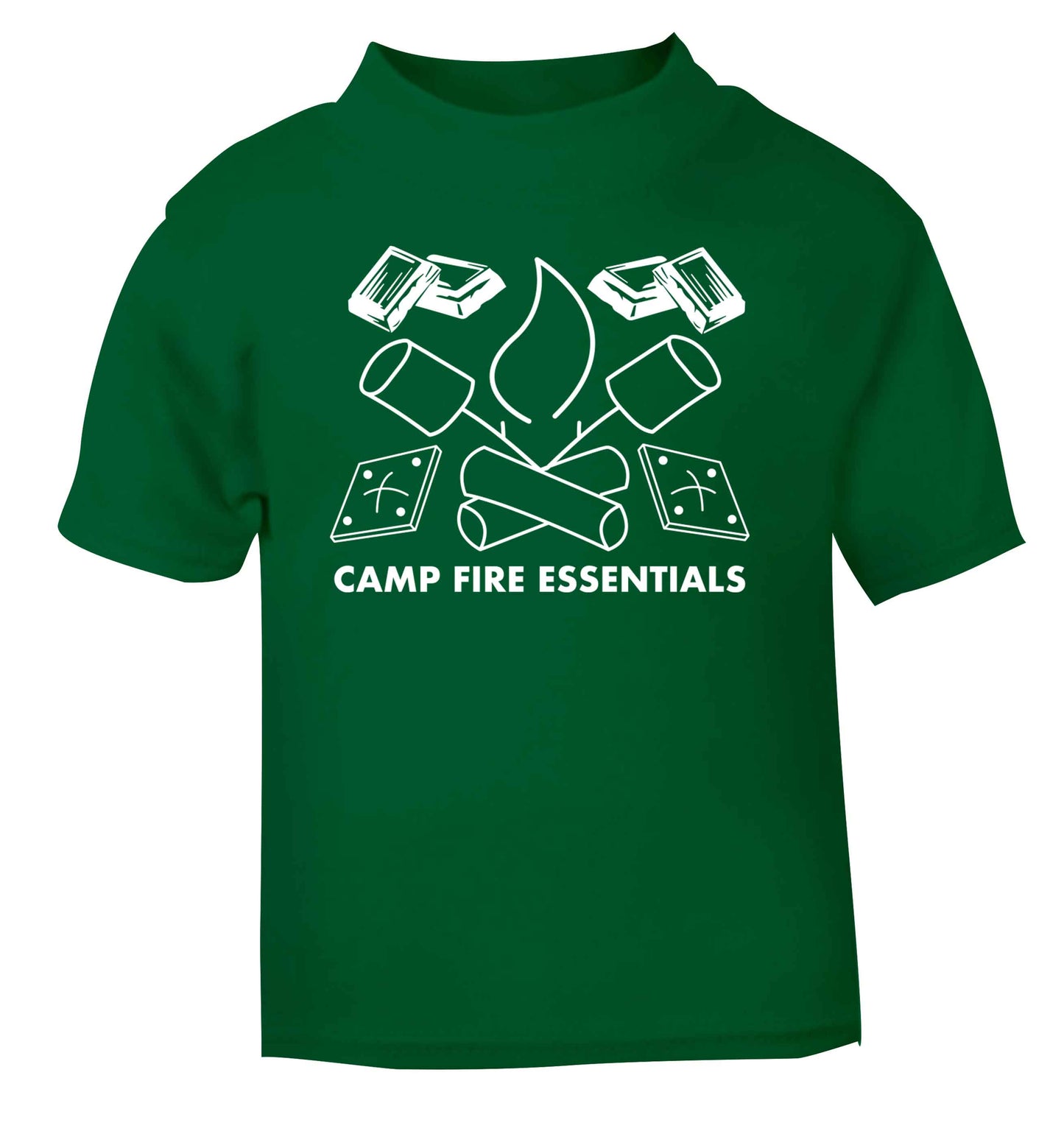 Campfire essentials green Baby Toddler Tshirt 2 Years