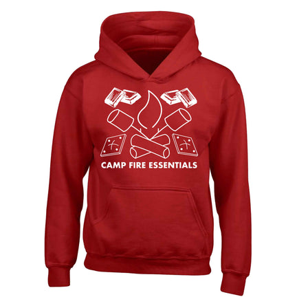 Campfire essentials children's red hoodie 12-13 Years