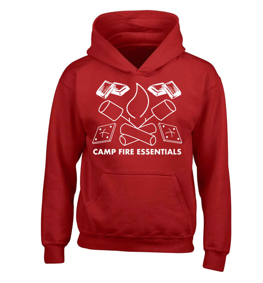 Campfire essentials children's red hoodie 12-13 Years