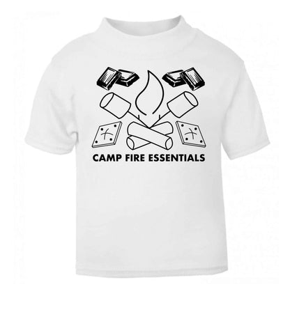 Campfire essentials white Baby Toddler Tshirt 2 Years