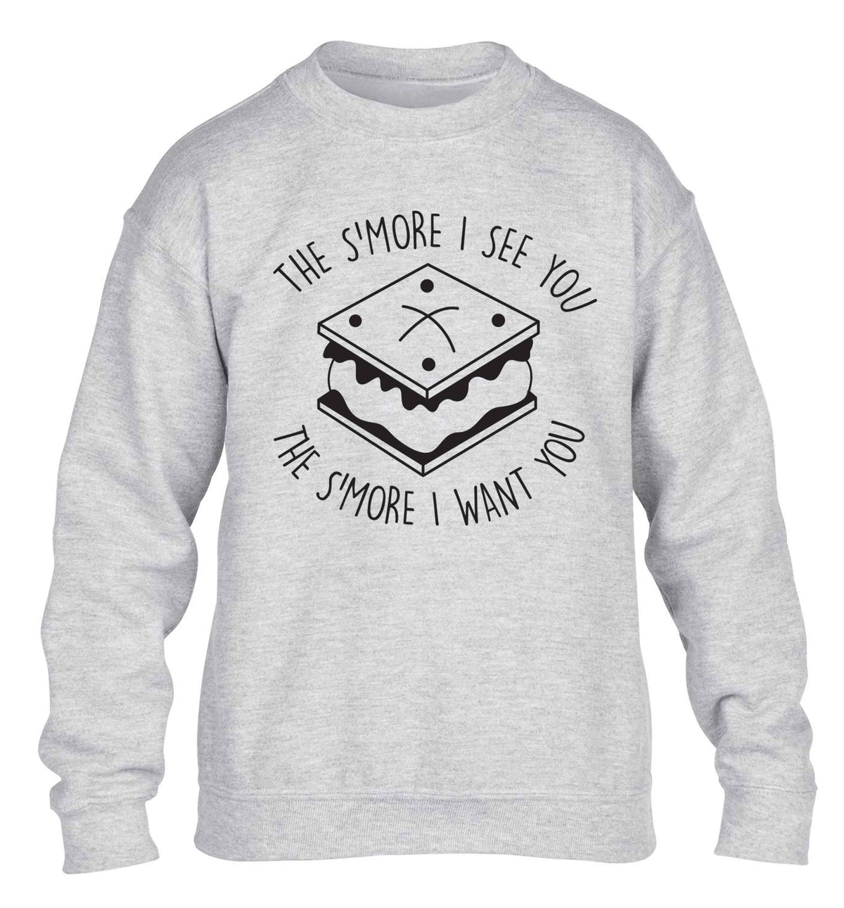 The s'more I see you the s'more I want you children's grey sweater 12-13 Years