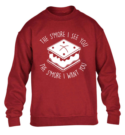The s'more I see you the s'more I want you children's grey sweater 12-13 Years
