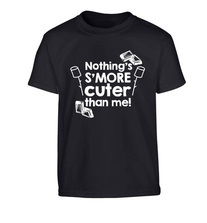 Nothing's s'more cuter than me! Children's black Tshirt 12-13 Years