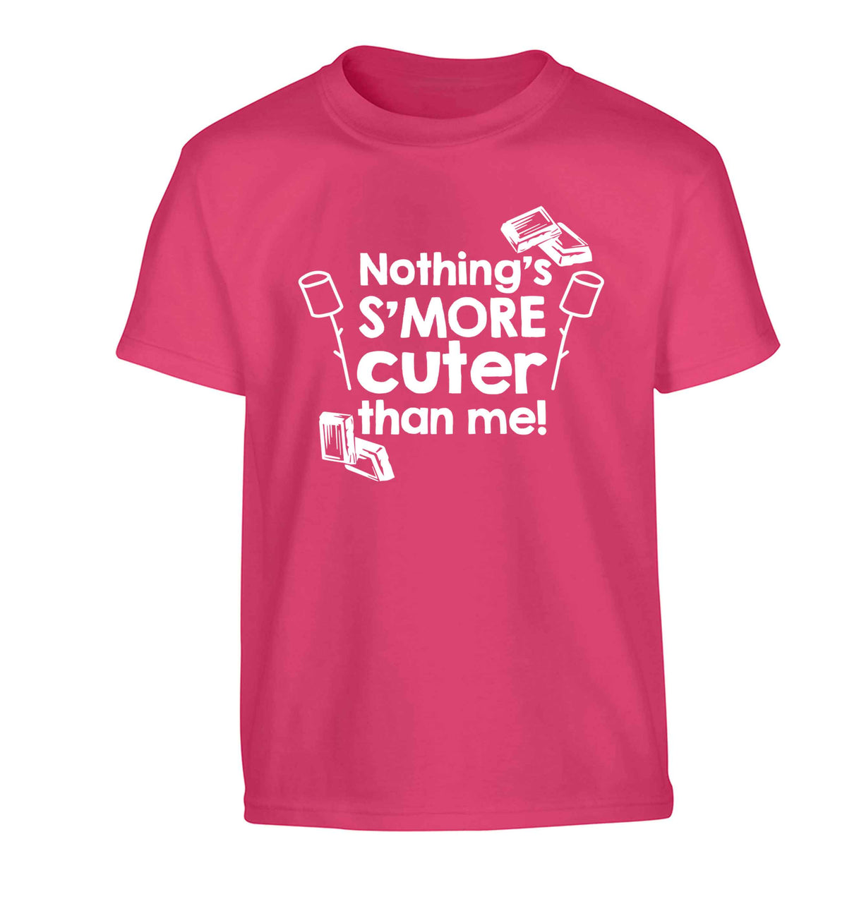 Nothing's s'more cuter than me! Children's pink Tshirt 12-13 Years