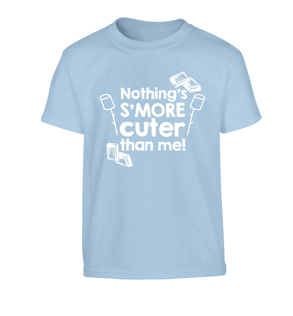 Nothing's s'more cuter than me! Children's light blue Tshirt 12-13 Years
