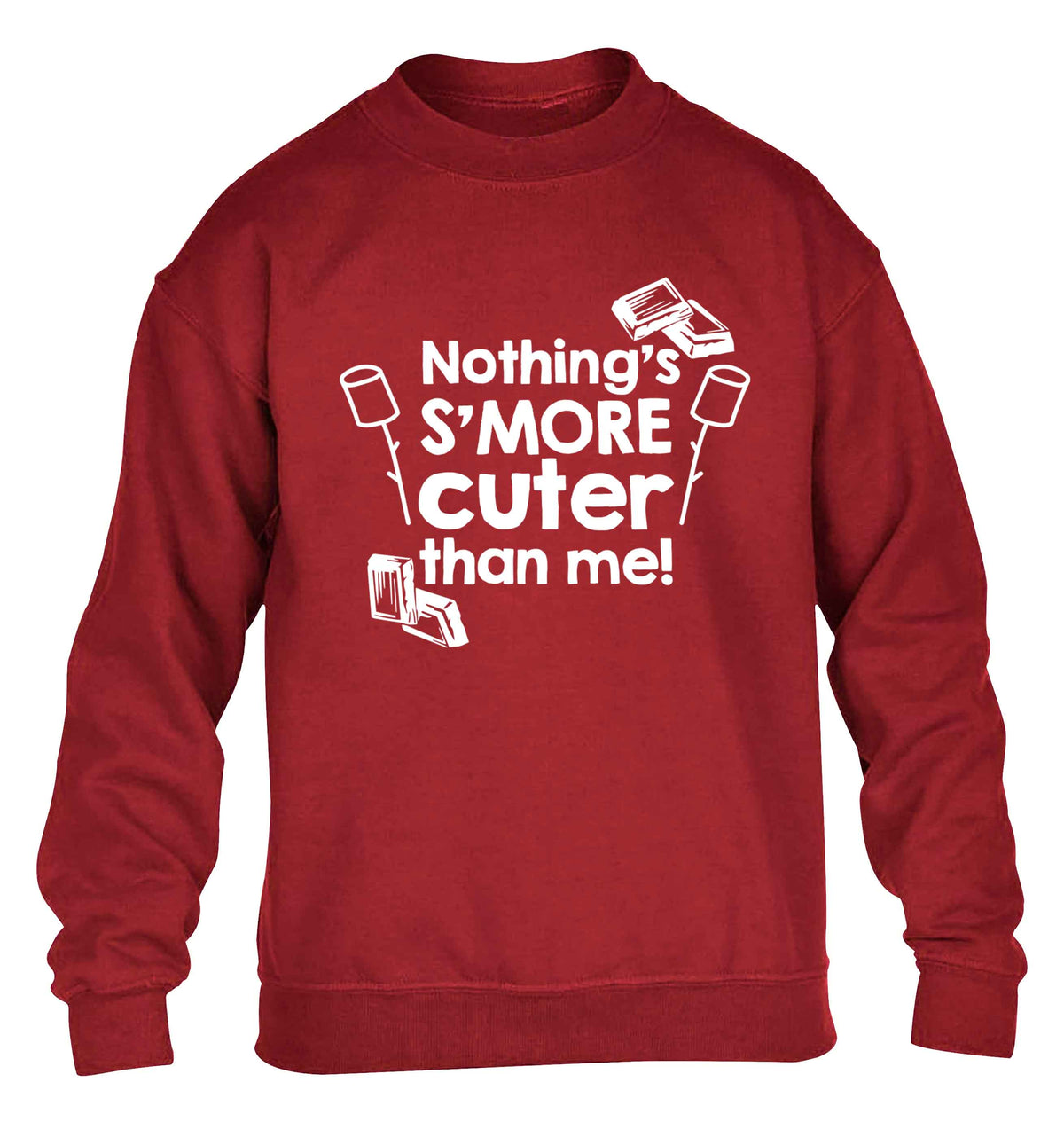 Nothing's s'more cuter than me! children's grey sweater 12-13 Years