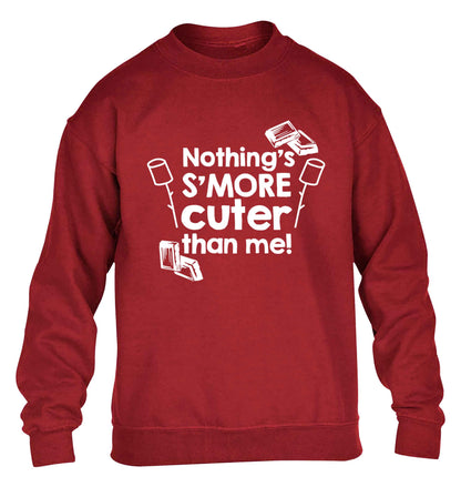 Nothing's s'more cuter than me! children's grey sweater 12-13 Years