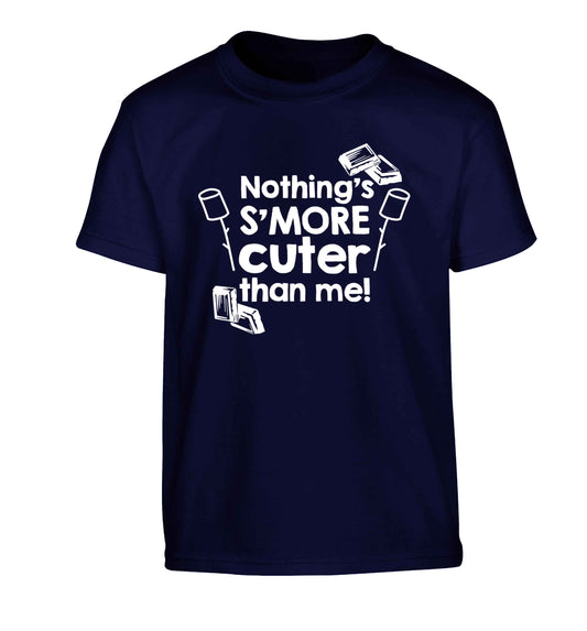 Nothing's s'more cuter than me! Children's navy Tshirt 12-13 Years