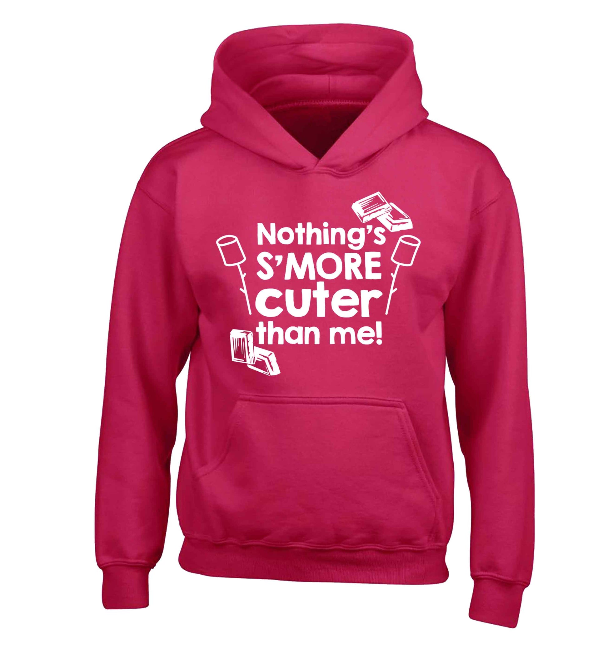 Nothing's s'more cuter than me! children's pink hoodie 12-13 Years