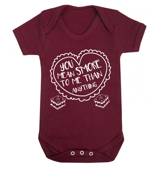 You mean s'more to me than anything Baby Vest maroon 18-24 months