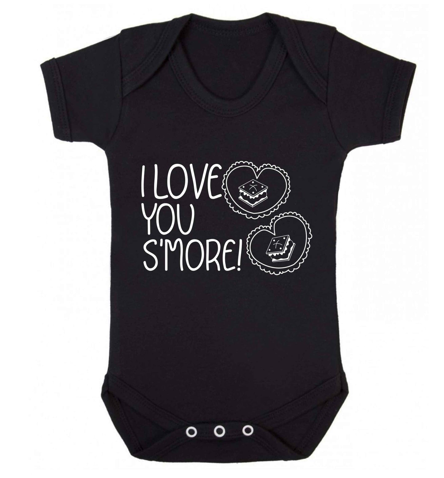 I love you s'more than anything Baby Vest black 18-24 months
