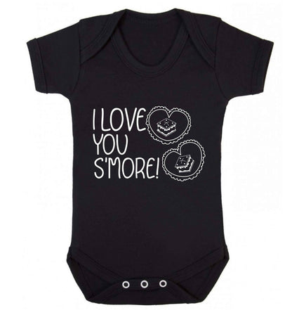 I love you s'more than anything Baby Vest black 18-24 months