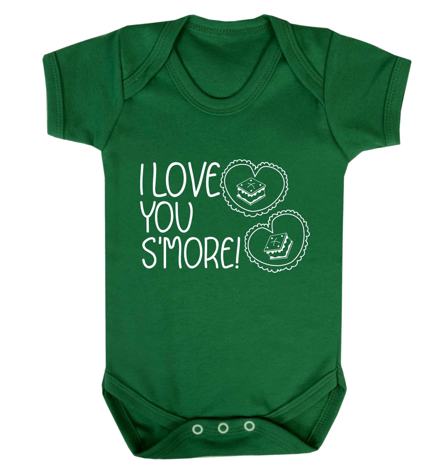 I love you s'more than anything Baby Vest green 18-24 months
