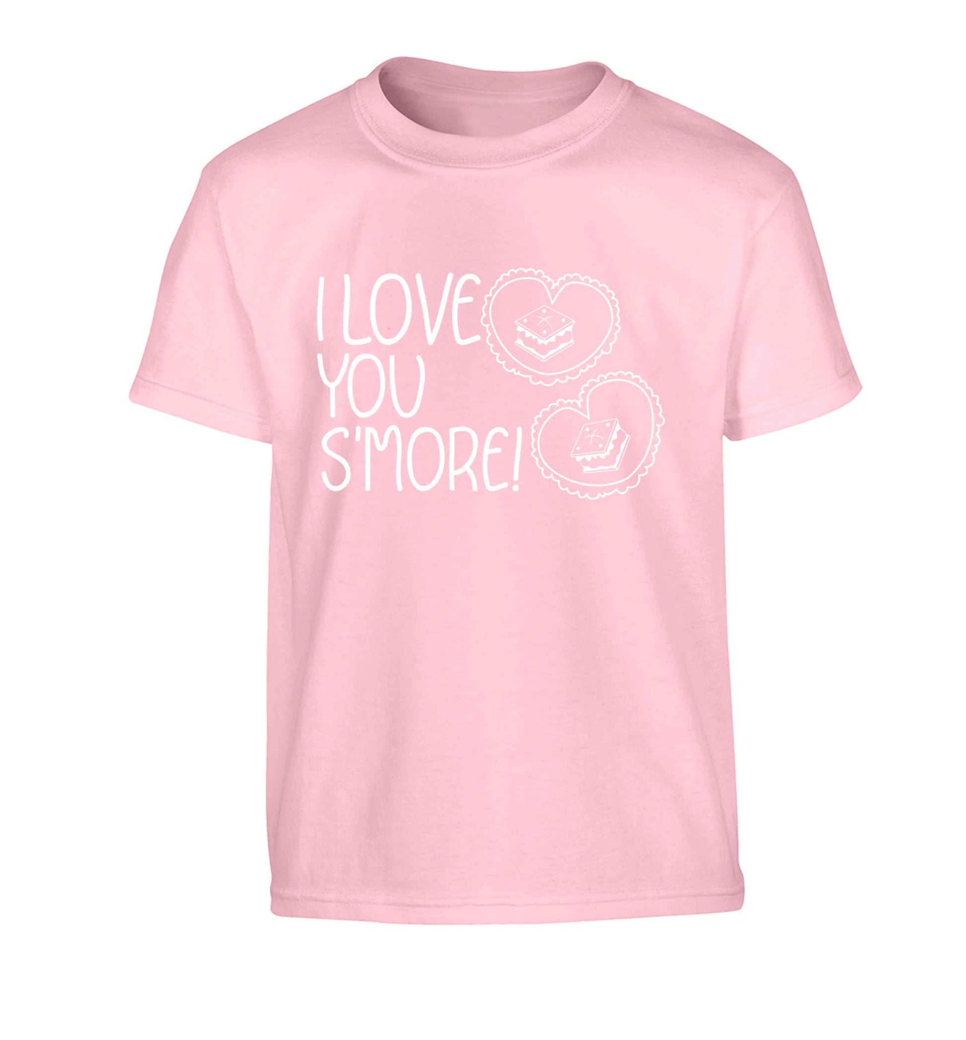 I love you s'more than anything Children's light pink Tshirt 12-13 Years